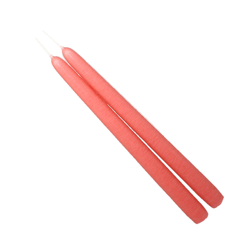 Mole Hollow Taper Pair (Coral Pink) - - The Country Christmas Loft
