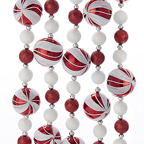 6 Foot Glitter Candy Ball Garland - The Country Christmas Loft