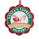 Santa Seal of Approval Ornament - - The Country Christmas Loft