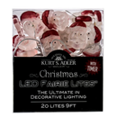 20-Light Battery-Operated LED String Lights - Santa - The Country Christmas Loft