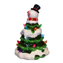 Battery Operated Ceramic Light-Up Snowman Tree - The Country Christmas Loft