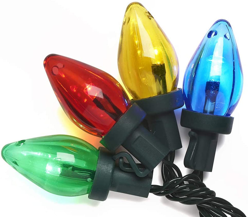 LED USB 20 C7 Bulb Light Set - Multicolor - The Country Christmas Loft