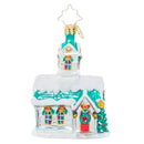 Christopher Radko Little Gem Glass Ornament - Boughs Of Holly Chapel - The Country Christmas Loft