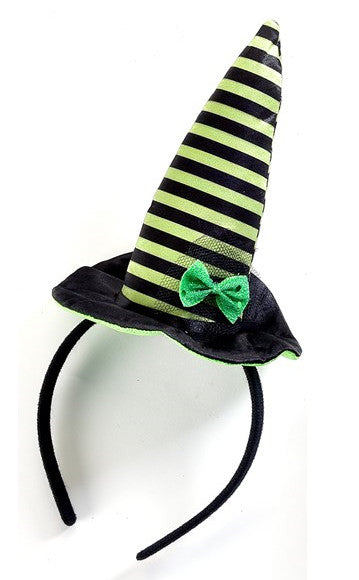 Halloween Headband Green Stripe