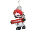 Cozy Snowman Ornament (Letters A - F) - - The Country Christmas Loft