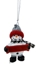 Cozy Snowman Ornament (Blank) - - The Country Christmas Loft
