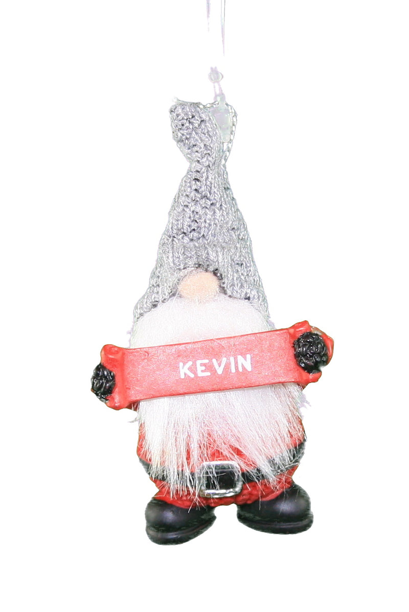 Personalized Gnome Ornament (Letters J-P) - Kevin - The Country Christmas Loft