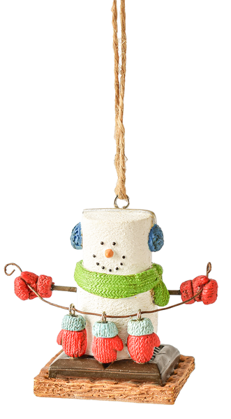 Smore's Ornament - Holding Mittens to Dry - The Country Christmas Loft