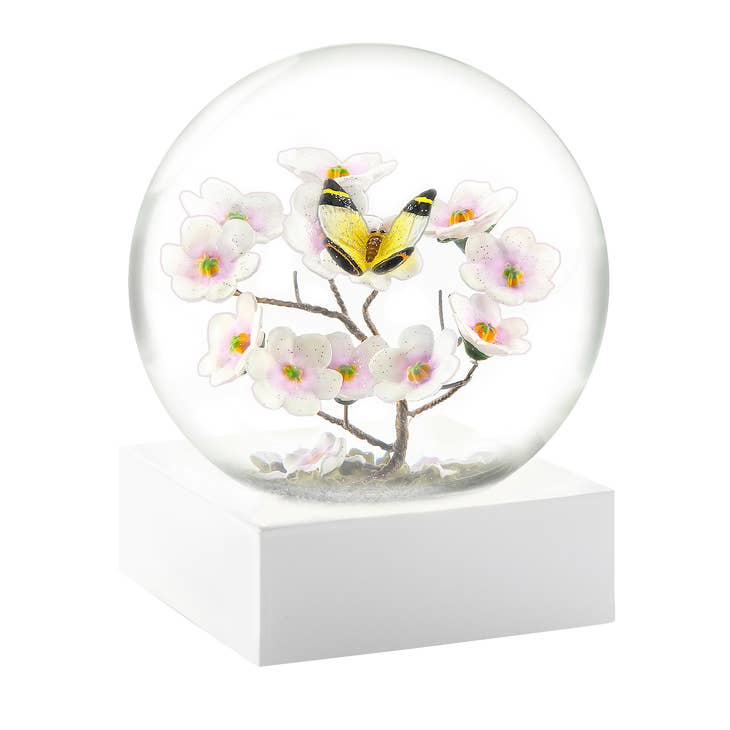 Butterfly on a Branch - Snow Globe - The Country Christmas Loft