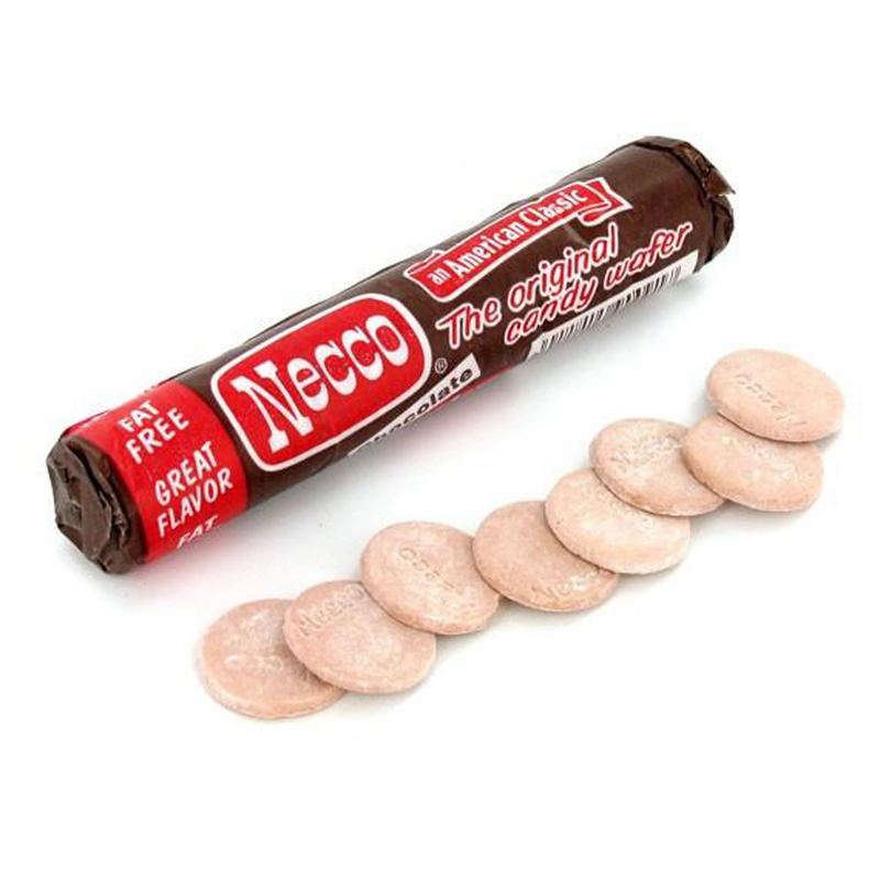 Necco Chocolate Wafer Candy Single Roll
