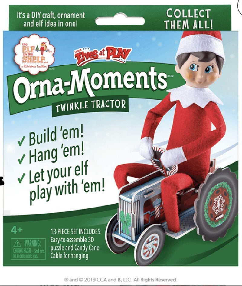 The Elf on the Shelf Orna-Moments: Twinkle Tractor - The Country Christmas Loft