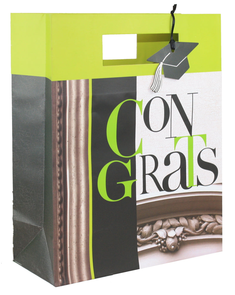 Congratulation Green Large Gift Bag - The Country Christmas Loft
