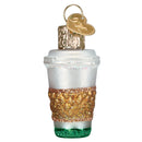 Gumdrop Mini Coffee To Go Glass Ornament - The Country Christmas Loft