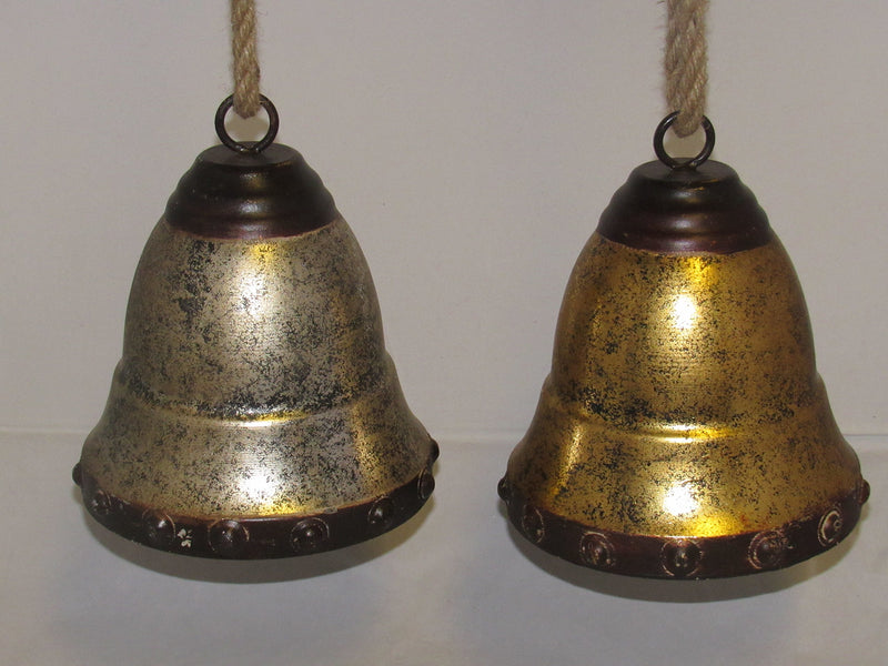Small Metal Holiday Bell - - The Country Christmas Loft