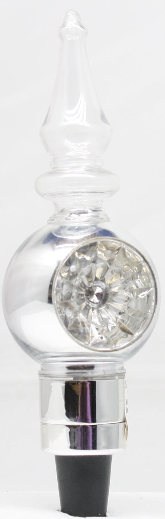 Wine Crystal Eye Stopper - Silver - The Country Christmas Loft
