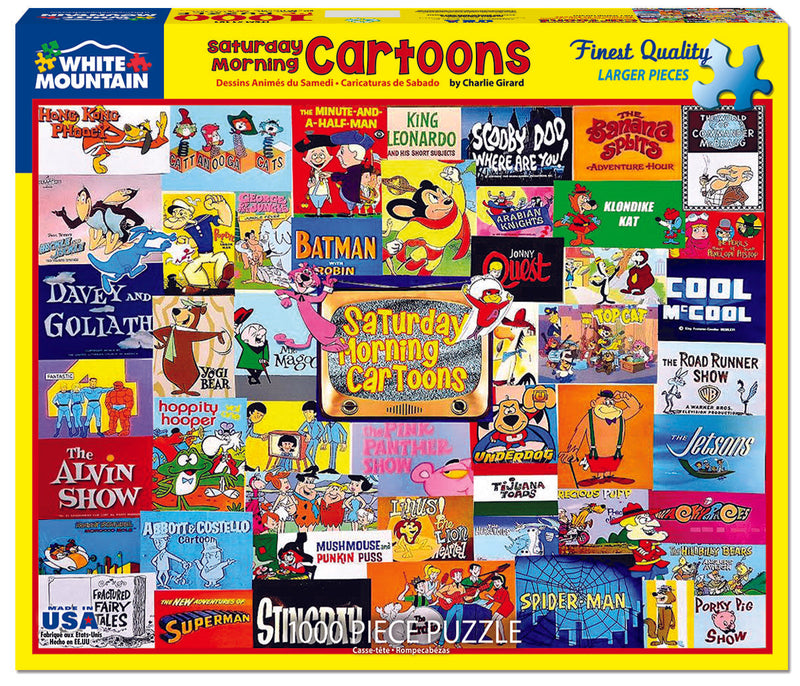 Saturday Morning Cartoons Puzzle - 1000 Piece - The Country Christmas Loft