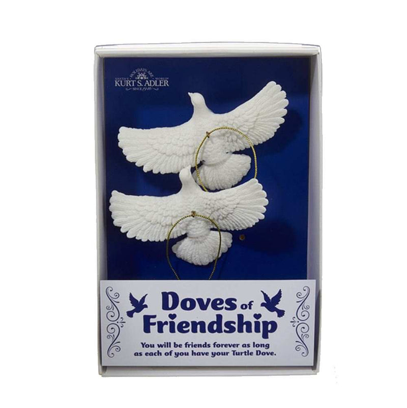 Friendship Dove 2 Piece Ornament - The Country Christmas Loft