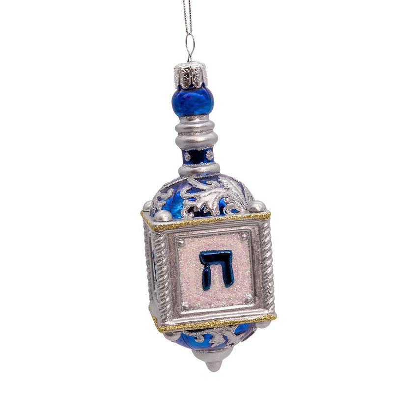 Noble Gems Glass Dreidel Ornament
