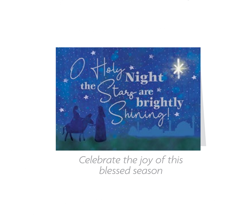 Holiday Favorites 16 Count Card Set - O Holy Night - The Country Christmas Loft