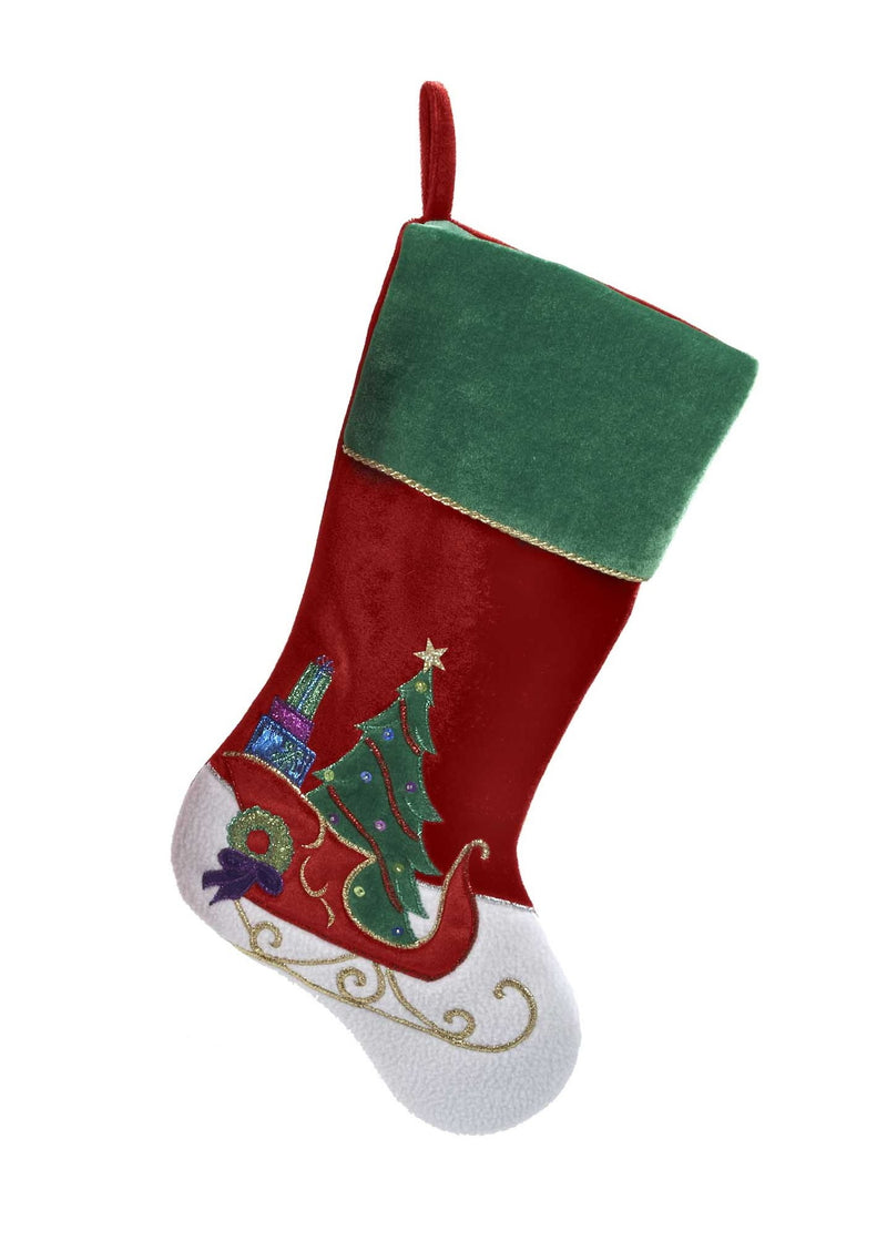Velvet Stocking - - The Country Christmas Loft