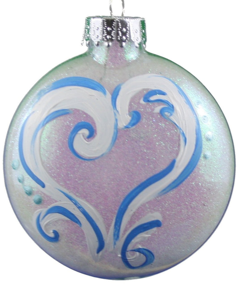 Hand Painted Glass All My Love Ornament - The Country Christmas Loft