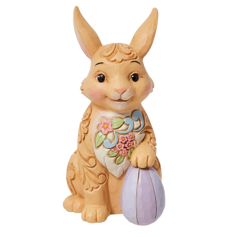Mini Easter Bunny Floral Figurine - The Country Christmas Loft