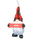 Personalized Gnome Ornament (Letters J-P) - - The Country Christmas Loft