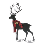 Metal Reindeer Silhouette - Looking Forward - The Country Christmas Loft