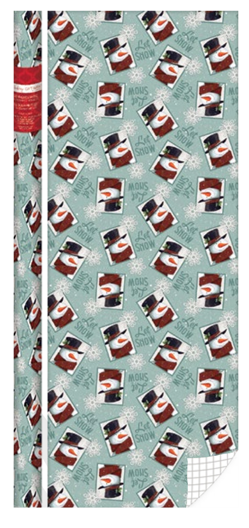 Traditional Roll Wrap - 30" x 168" - Let it Snow - The Country Christmas Loft