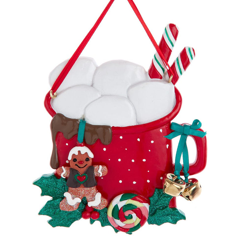 Cocoa Mug With Marshmallows Ornament - Family of 5 - The Country Christmas Loft