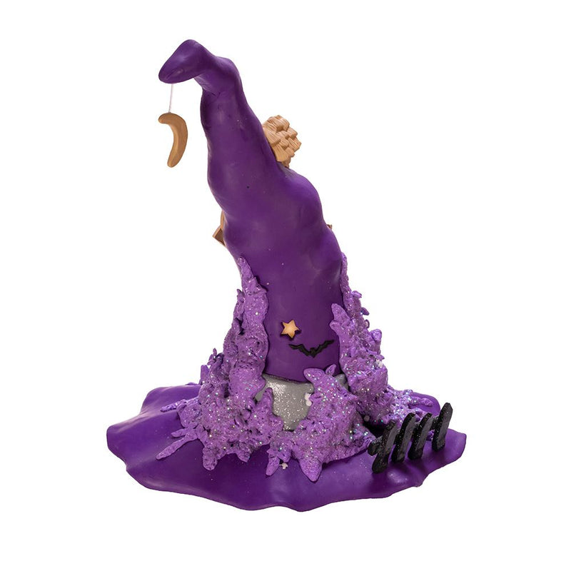 Purple LED Witch Hat Table Piece - The Country Christmas Loft