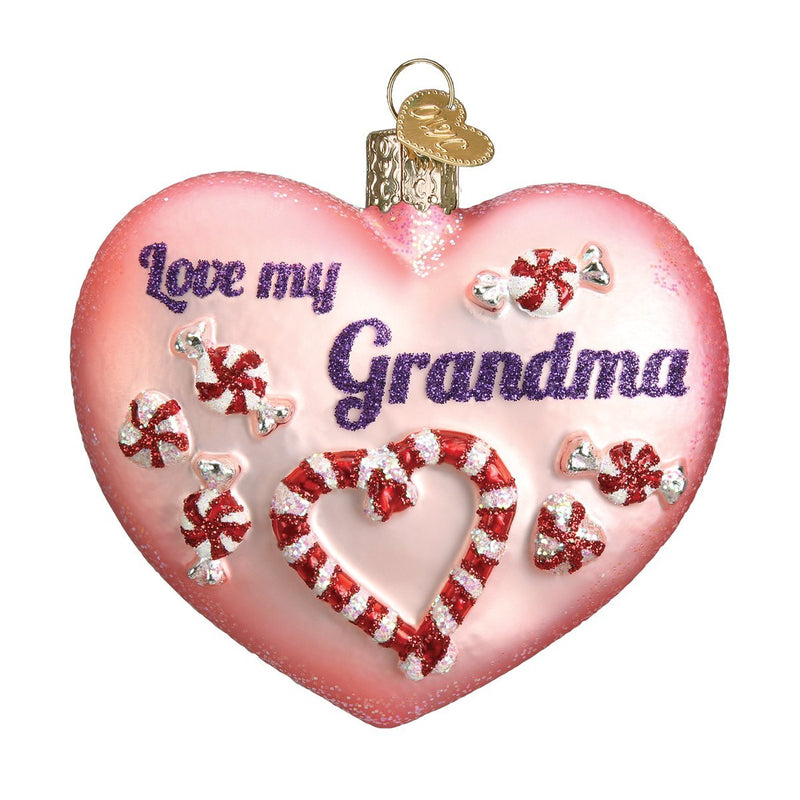 Old World Christmas Grandma Heart - The Country Christmas Loft