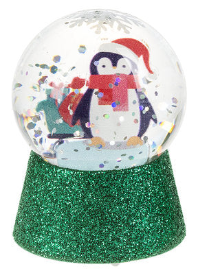 Acrylic Light-up Mini Snowglobe - Penguin - The Country Christmas Loft