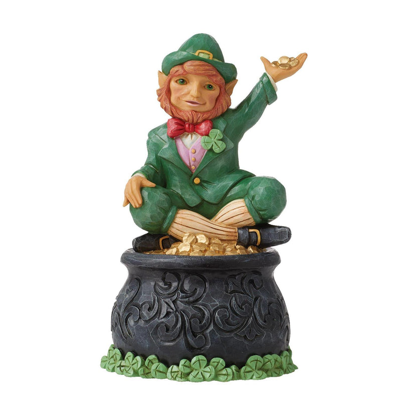 Leprechaun On Pot of Gold - The Country Christmas Loft