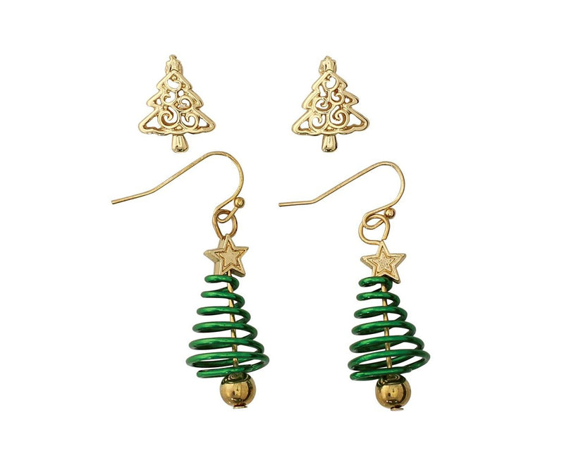 Holiday Trees - Earrings - 2 Sets