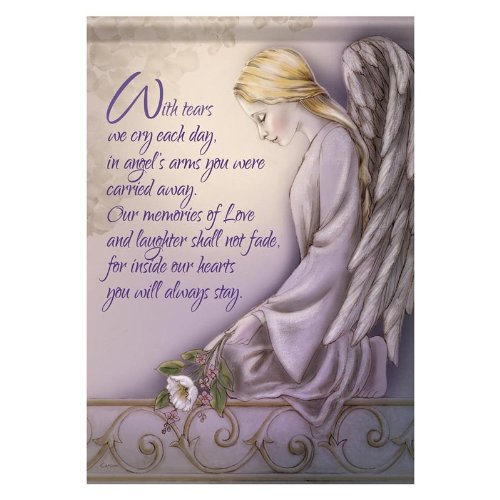 Inspiration Angel Arms Double Sided Garden Flag - 12" X 18" - The Country Christmas Loft