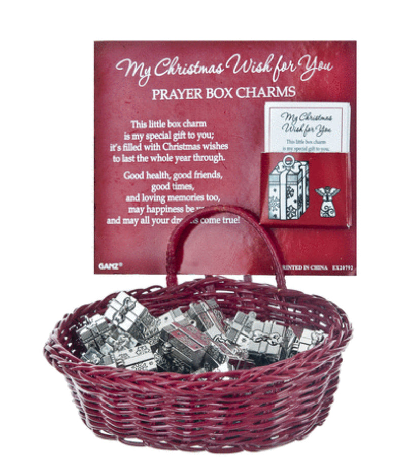 My Christmas Wish for you Prayer Box with Charms - The Country Christmas Loft