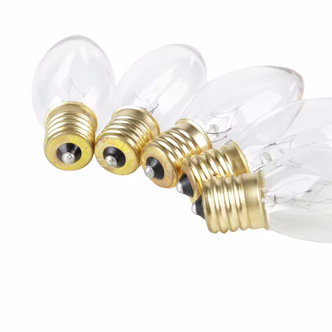 GE Clear Incandescent C9 String Light Bulbs