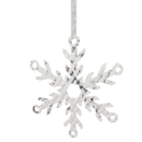 Flocked 7.5" Metal Snowflake -