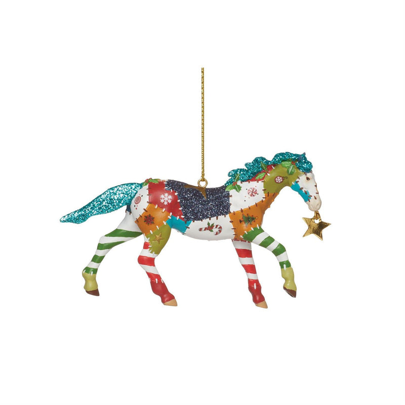 Holiday Patchwork Pony Ornament