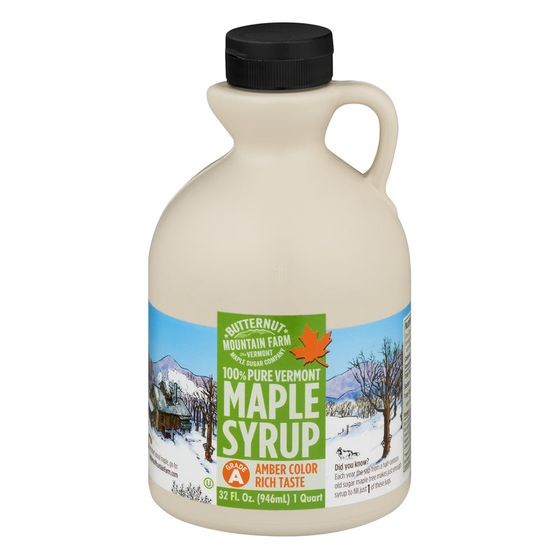 Vermont Maple Syrup - Plastic Jug - Medium Amber - 1 Quart - The Country Christmas Loft