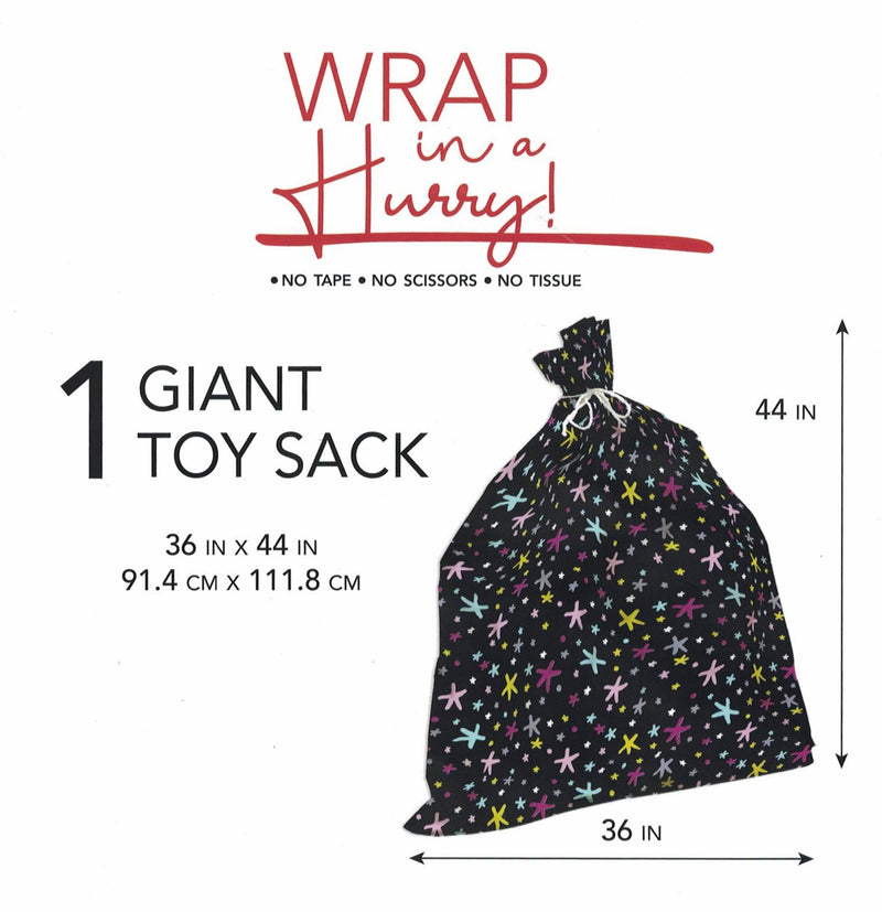 Wrap In A Hurry Giant Toy Sack - Flower Print - The Country Christmas Loft