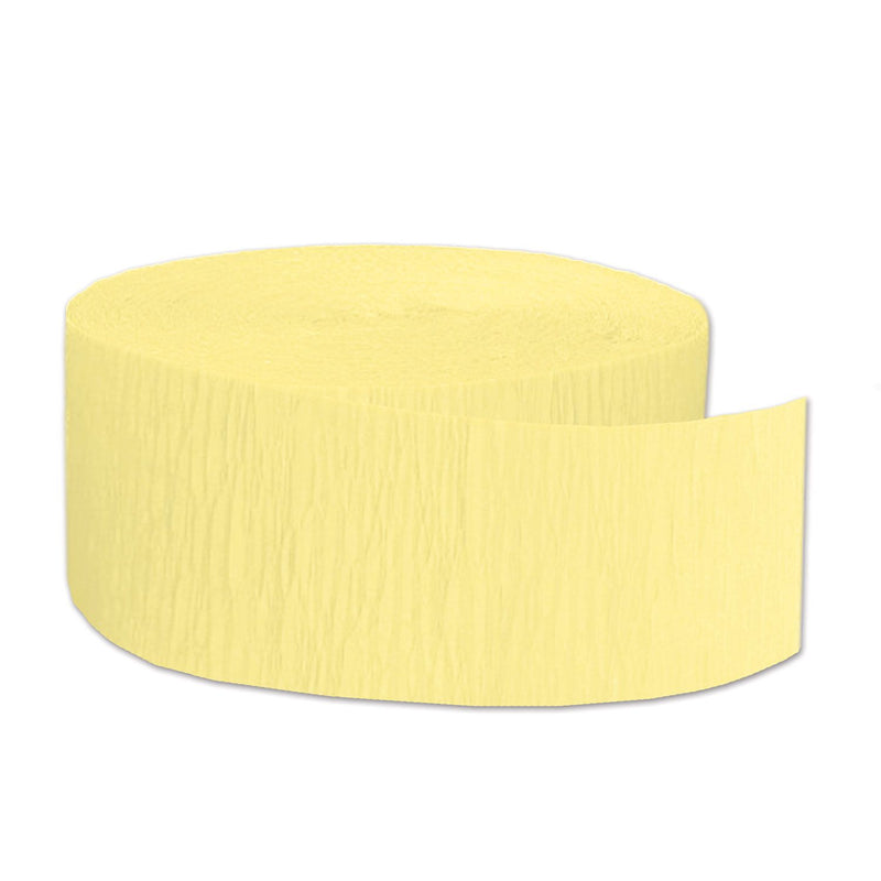 Crepe  Streamers - Yellow
