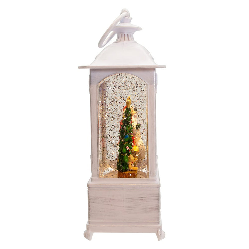 Battery Operated Warm White LED Lighted Santa With Gifts Lantern - The Country Christmas Loft