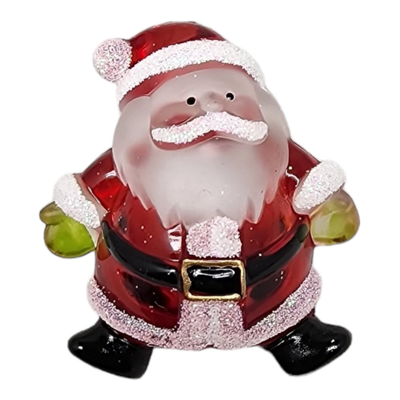 Acrylic LED Christmas Pin - Santa