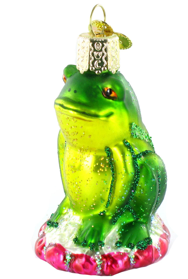 Old World Christmas Smug Mug Frog - The Country Christmas Loft