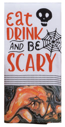 Haunted Home Eat Drink & Be Scary Dual Purpose Terry Towel - The Country Christmas Loft