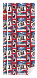 Love of Pets Roll Wrap - 30" x 168" - Watching Santa - The Country Christmas Loft