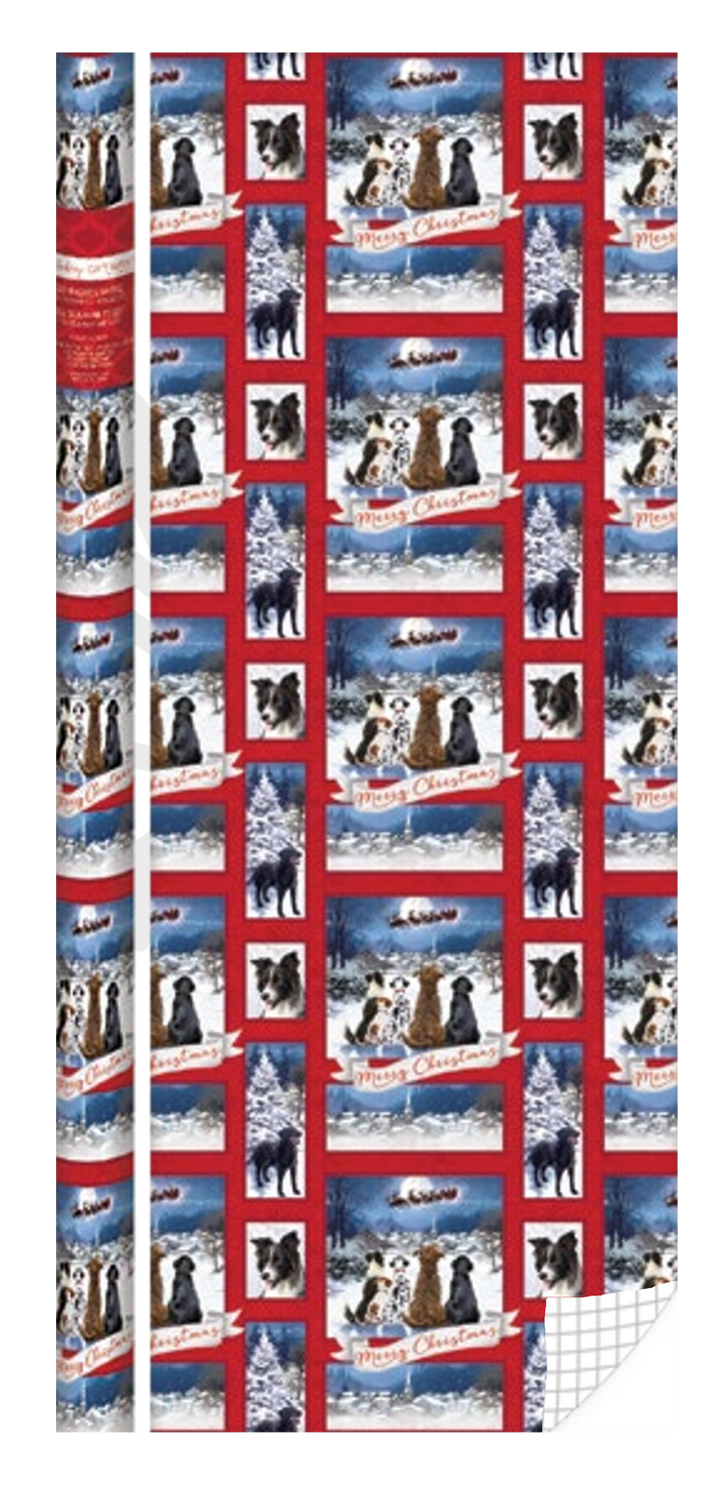Love of Pets Roll Wrap - 30" x 168" - Watching Santa - The Country Christmas Loft