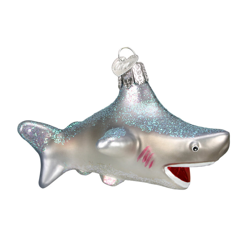 Glass Shark Ornaments - The Country Christmas Loft